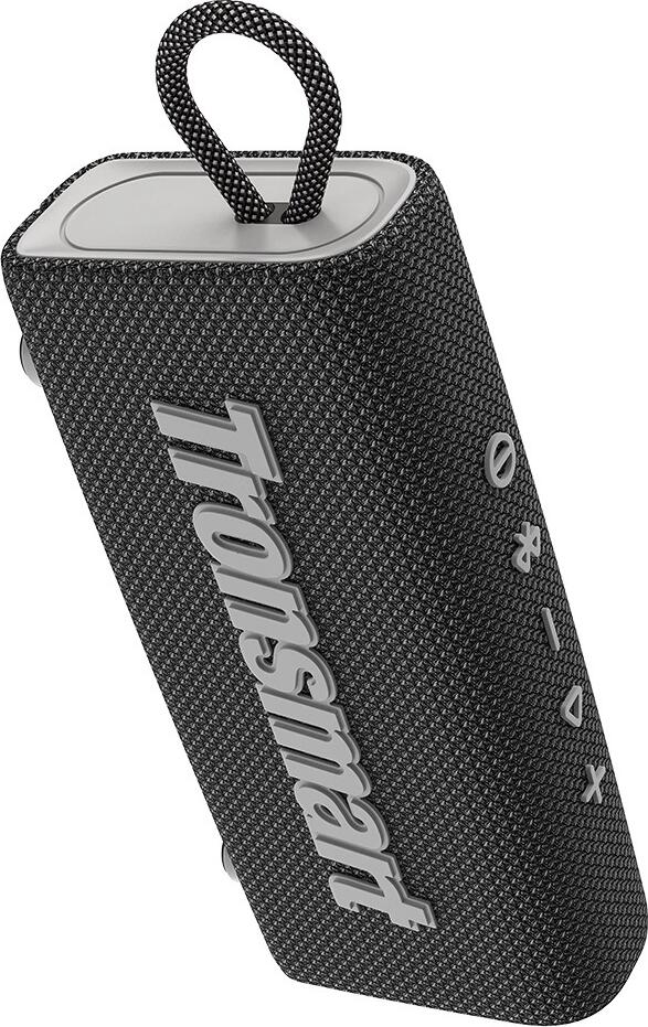 Tronsmart Trip Portable Bluetooth 5.3 Speaker, 10W SoundPulse Technology, IPX7 Waterproof, 20h Playtime, TWS, FM Radio, microSD, Color: Black
