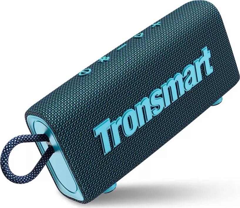 Tronsmart Trip Portable Bluetooth 5.3 Speaker, 10W SoundPulse Technology, IPX7 Waterproof, 20h Playtime, TWS, FM Radio, microSD, Blue