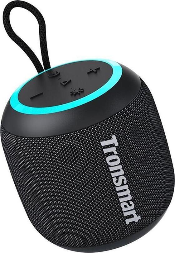 Difuzor Portabil Wireless Tronsmart T7 Mini, Bluetooth 5.3, Putere 15W, Rezistenta IPX7 Waterproof, Autonomie 18h, LED Light Show, TWS, Negru