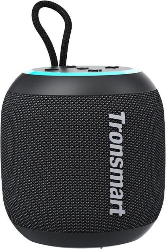 Difuzor Portabil Wireless Tronsmart T7 Mini, Bluetooth 5.3, Putere 15W, Rezistenta IPX7 Waterproof, Autonomie 18h, LED Light Show, TWS, Negru
