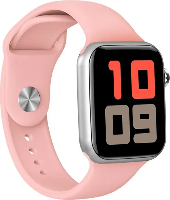 ANG H56C Smart Watch Pink with 1.3-inch IPS LCD Touch Screen, IP67 Waterproof, Heart Rate and SpO2 Monitor, Sleep Tracking, Aluminum Case, Bluetooth