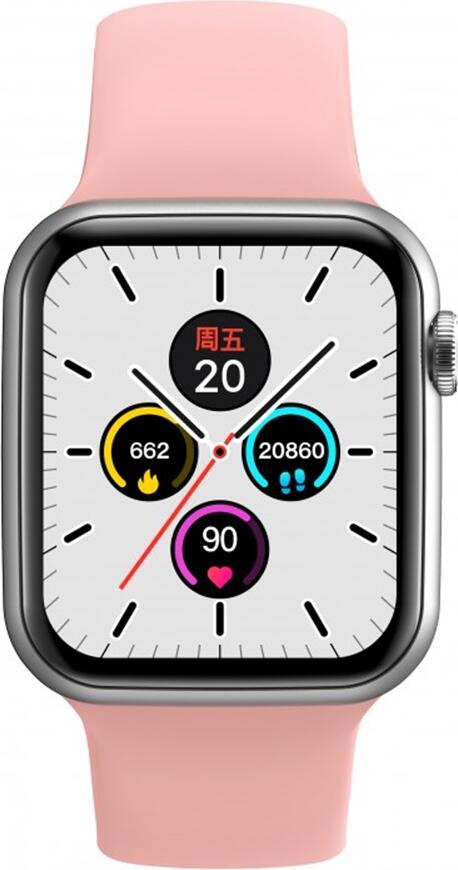ANG H56C Smart Watch Pink with 1.3-inch IPS LCD Touch Screen, IP67 Waterproof, Heart Rate and SpO2 Monitor, Sleep Tracking, Aluminum Case, Bluetooth