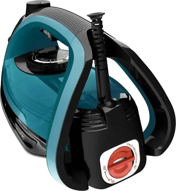 Tefal FV6832E0 Steam Iron, 2800W, Metaloceramic Ultragliss Soleplate, Anti-Calc Plus, 50g/min Continuous Steam, 260g/min Boost, Blue