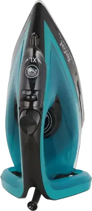 Tefal FV6832E0 Steam Iron, 2800W, Metaloceramic Ultragliss Soleplate, Anti-Calc Plus, 50g/min Continuous Steam, 260g/min Boost, Blue