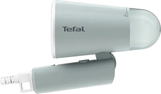 Ручной отпариватель Tefal DT1034E1 Origin Travel, 1200 Вт, 20 г/мин, складная конструкция, светло-голубой, набор из 3 предметов с щеткой и чехлом