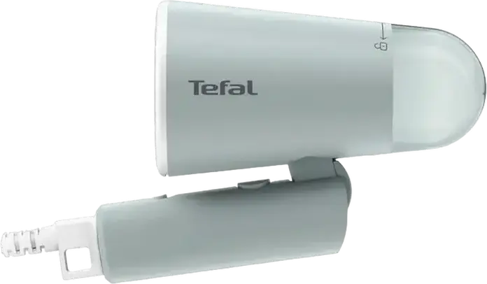 Ручной отпариватель Tefal DT1034E1 Origin Travel, 1200 Вт, 20 г/мин, складная конструкция, светло-голубой, набор из 3 предметов с щеткой и чехлом