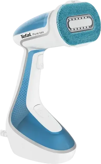 Ручной отпариватель для одежды Tefal Pure tex DT9530E1, 1700 Вт, Постоянный пар 30 г/мин, Ударный пар 90 г/мин, Резервуар 200 мл, 4-в-1, Бело-голубой