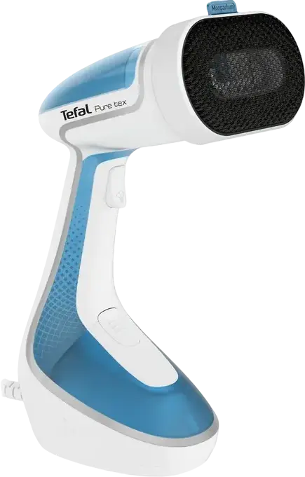 Ручной отпариватель для одежды Tefal Pure tex DT9530E1, 1700 Вт, Постоянный пар 30 г/мин, Ударный пар 90 г/мин, Резервуар 200 мл, 4-в-1, Бело-голубой