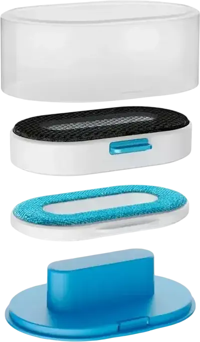 Ручной отпариватель для одежды Tefal Pure tex DT9530E1, 1700 Вт, Постоянный пар 30 г/мин, Ударный пар 90 г/мин, Резервуар 200 мл, 4-в-1, Бело-голубой