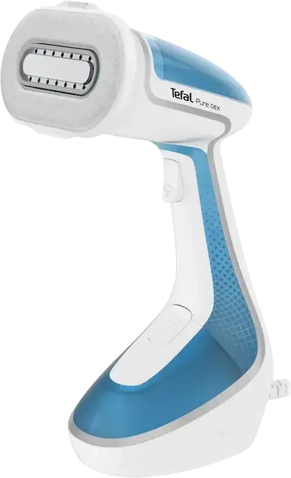 Ручной отпариватель для одежды Tefal Pure tex DT9530E1, 1700 Вт, Постоянный пар 30 г/мин, Ударный пар 90 г/мин, Резервуар 200 мл, 4-в-1, Бело-голубой