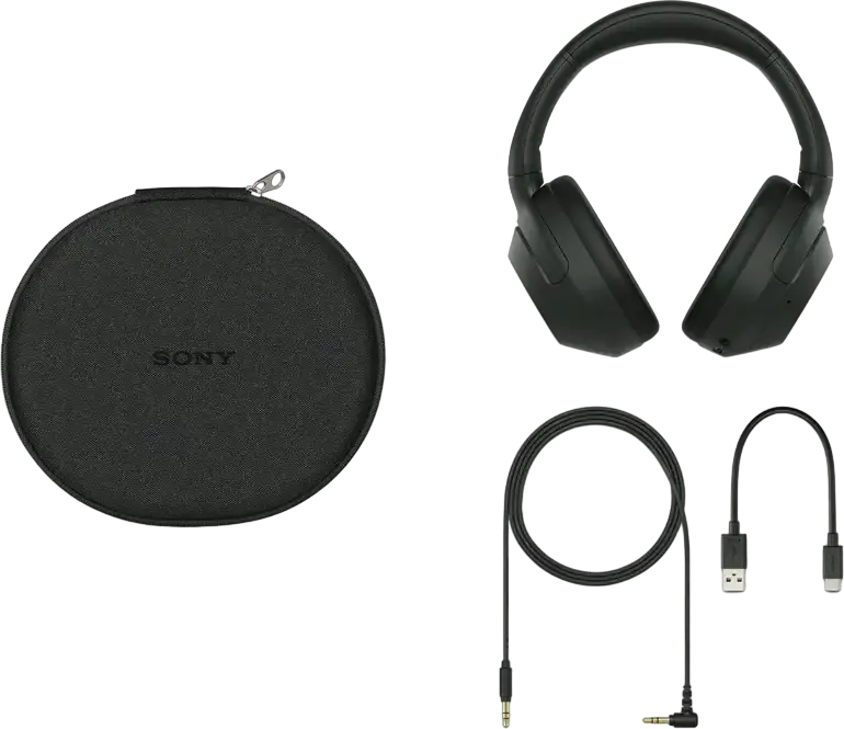 Беспроводные полноразмерные наушники Sony ULT WEAR WH-ULT900N - Черный, с ANC, 40-мм драйверами, ULT Bass Boost, DSEE, аккумулятор 30-50ч, Bluetooth 5.2, LDAC