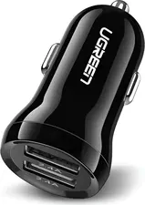 UGREEN Car Charger 2*USB 24W 4.8A, Black