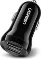Incarcator Auto UGREEN 24W 4.8A cu Dual USB Type-A, 12V/24V Incarcare Rapida pentru iPhone, Android, Tablete, Negru