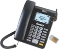 Telefon Fix GSM MaxCom MM28DHS Seria Comfort, Dual Band 900/1800 MHz, Ecran LCD Monocrom, Taste Mari Iluminate, Speakerphone, Negru