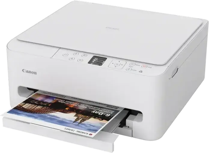 Imprimanta Multifunctionala 3-in-1 Inkjet Canon Pixma TS6540i, Printare Scanare Copiere, Duplex Automat, Wi-Fi, Display OLED, Alb