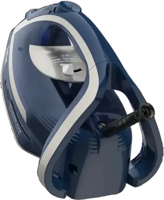 Утюг с паром Tefal FV6872E0 Smart Protect Plus, 2800 Вт, Подошва Durilium Airglide, Постоянный пар 40 г/мин, Паровой удар 260 г/мин, Автоотключение, Синий