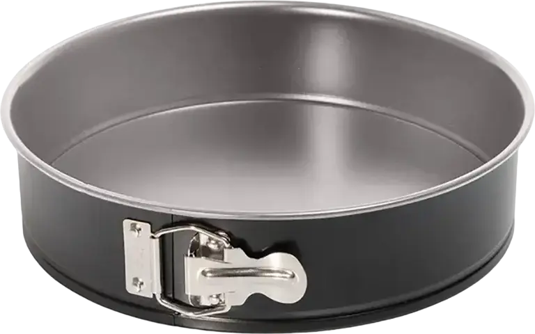 Set de 3 piese forme de copt Tefal Easybake J174S274 din otel carbon antiaderent, include tava rotunda cu bordura detaibila 26cm, baza Savarin si tava dreptunghiulara 26cm, gri