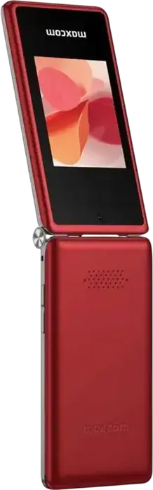 MaxCom MM835 Flip 4G DS Clamshell Phone, 3.5" IPS Display, Dual nano-SIM, 4G LTE, IP54 Waterproof, SOS Button, Red