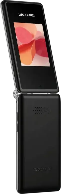 Telefon MaxCom MM835 Flip 4G DS Clamshell, Dual nano-SIM, Ecran IPS 3.5", Procesor Octa-core MT6765, Protectie IP54, Buton SOS, Negru