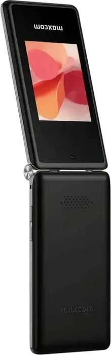 Telefon MaxCom MM835 Flip 4G DS Clamshell, Dual nano-SIM, Ecran IPS 3.5", Procesor Octa-core MT6765, Protectie IP54, Buton SOS, Negru