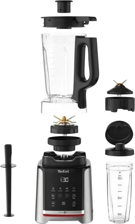 Tefal InfinyMix+ BL91HD31 High Speed Blender, 1600W, 35000 RPM, 2.6L Tritan BPA-free Jar, Powelix Life Blades, Digital Timer, Set of 5 Pieces