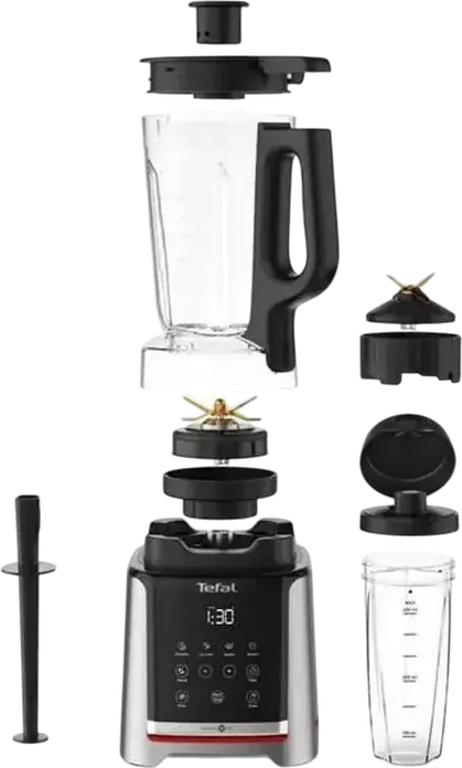 Tefal InfinyMix+ BL91HD31 High Speed Blender, 1600W, 35000 RPM, 2.6L Tritan BPA-free Jar, Powelix Life Blades, Digital Timer, Set of 5 Pieces