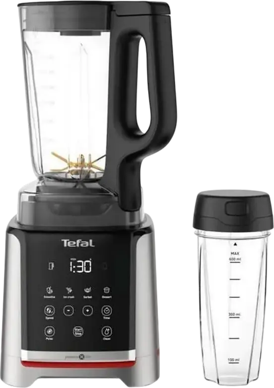 Tefal InfinyMix+ BL91HD31 High Speed Blender, 1600W, 35000 RPM, 2.6L Tritan BPA-free Jar, Powelix Life Blades, Digital Timer, Set of 5 Pieces