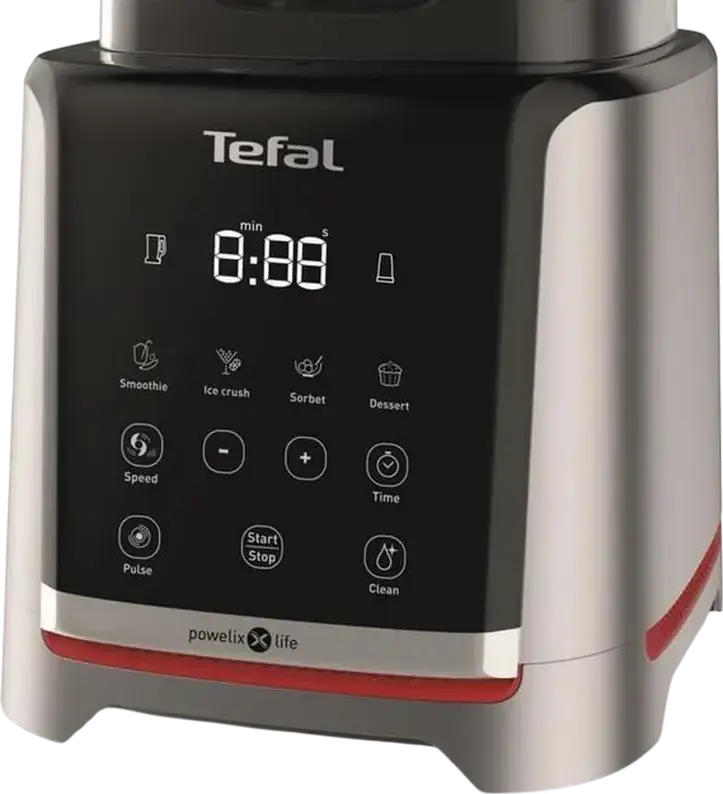 Tefal InfinyMix+ BL91HD31 High Speed Blender, 1600W, 35000 RPM, 2.6L Tritan BPA-free Jar, Powelix Life Blades, Digital Timer, Set of 5 Pieces
