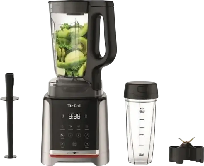 Tefal InfinyMix+ BL91HD31 High Speed Blender, 1600W, 35000 RPM, 2.6L Tritan BPA-free Jar, Powelix Life Blades, Digital Timer, Set of 5 Pieces