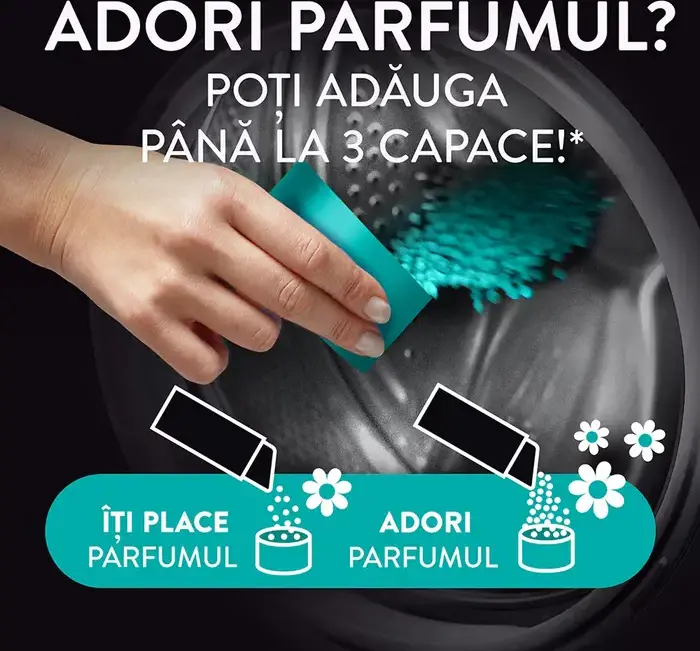 Lenor Unstoppables Fresh Perle Parfumate pentru Rufe, XL Pack, 495g