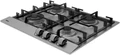 Teka GSC 64320 XBC IX Gas Hob, 4 Burners, Brushed Stainless Steel, Cast Iron Grates, Flame Supervision Safety, 580x500mm