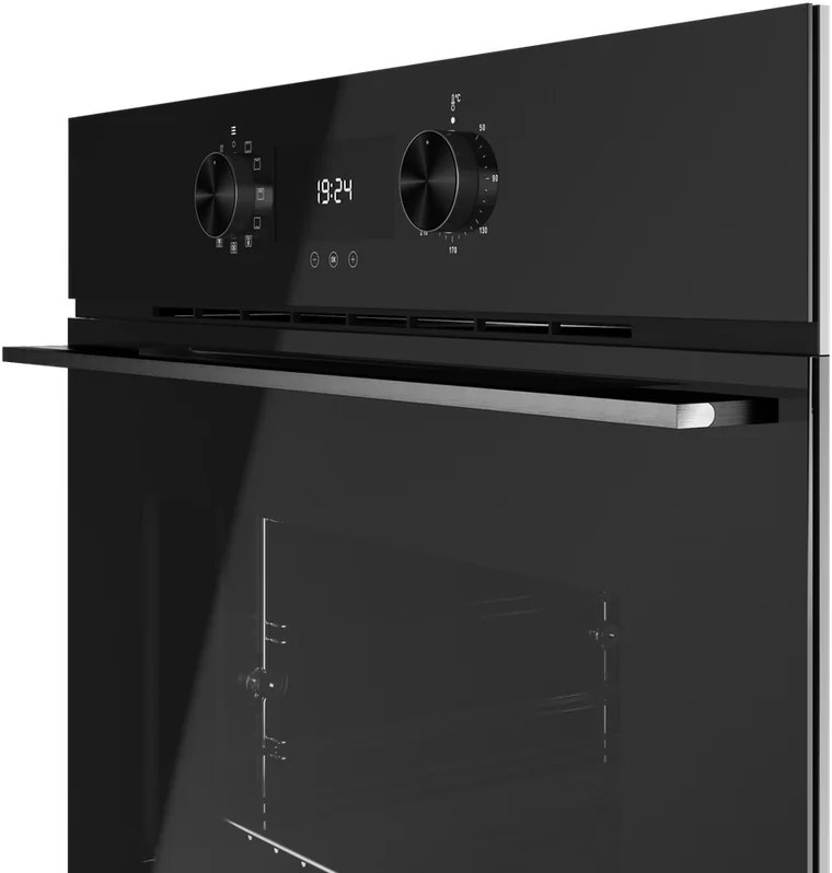 Cuptor Incorporabil Multifunctional Teka HLB 8400 FBK FullBlack Edition, Capacitate 70L, Clasa Energetica A+, Curatare HydroClean PRO, 9 Functii
