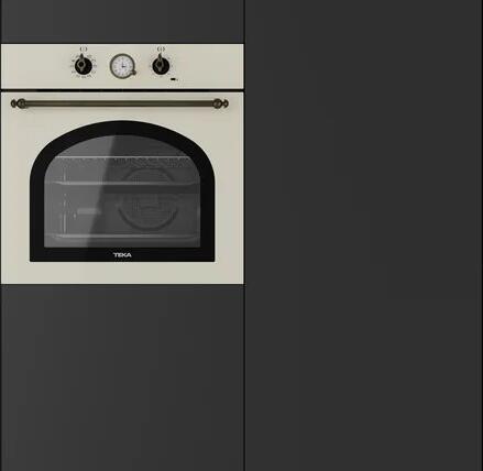 Cuptor Built-in Multifunctional Teka HRB 6300 VN Country Style, Capacitate 70L, Vanilla Rustic, 9 Functii, Hydroclean PRO, Clasa Energetica A