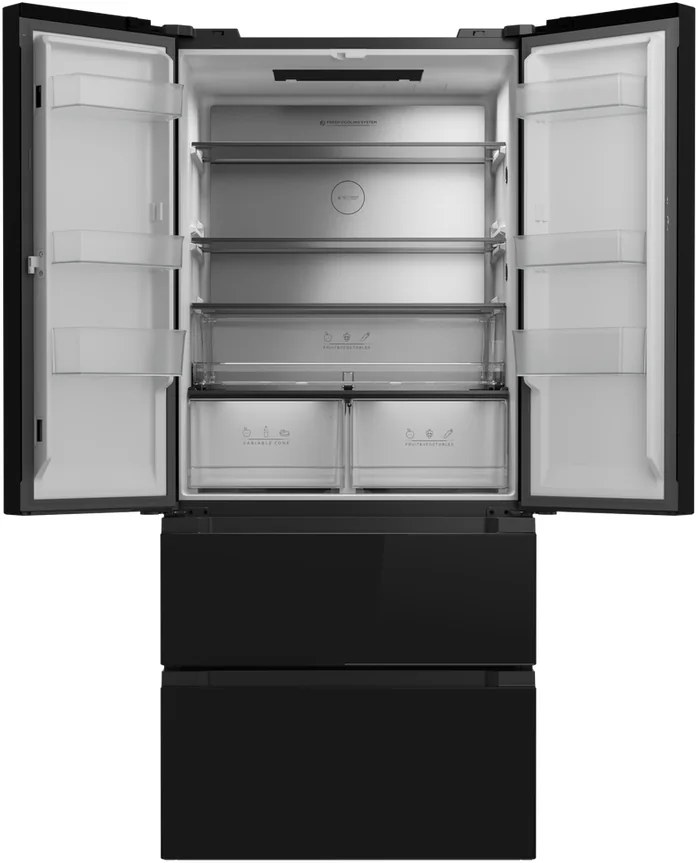 Frigider Teka RFD 77825 French Door freestanding, Negru, 516L, LongLife No Frost, Motor Inverter, IonClean, Compartiment Gourmet, Variable Zone, 1898mm