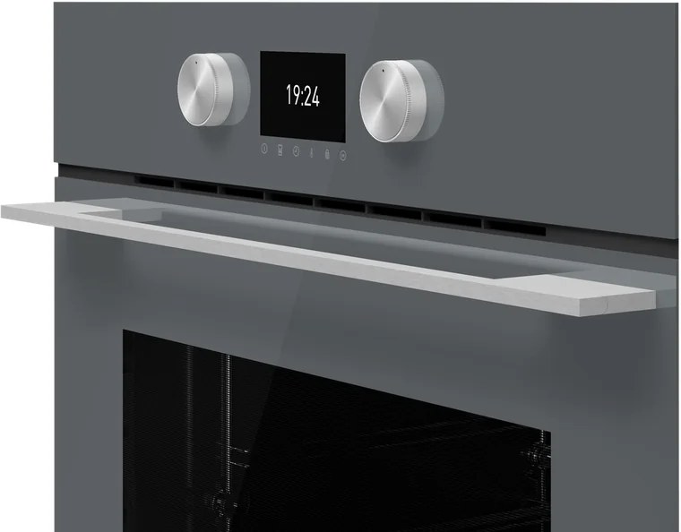 Teka HLB 8600 ST Urban Colors Multifunctional Built-in Oven, Stone Grey Glass, 70L Capacity, A+ Energy Class, 12 Cooking Functions, Hydroclean PRO