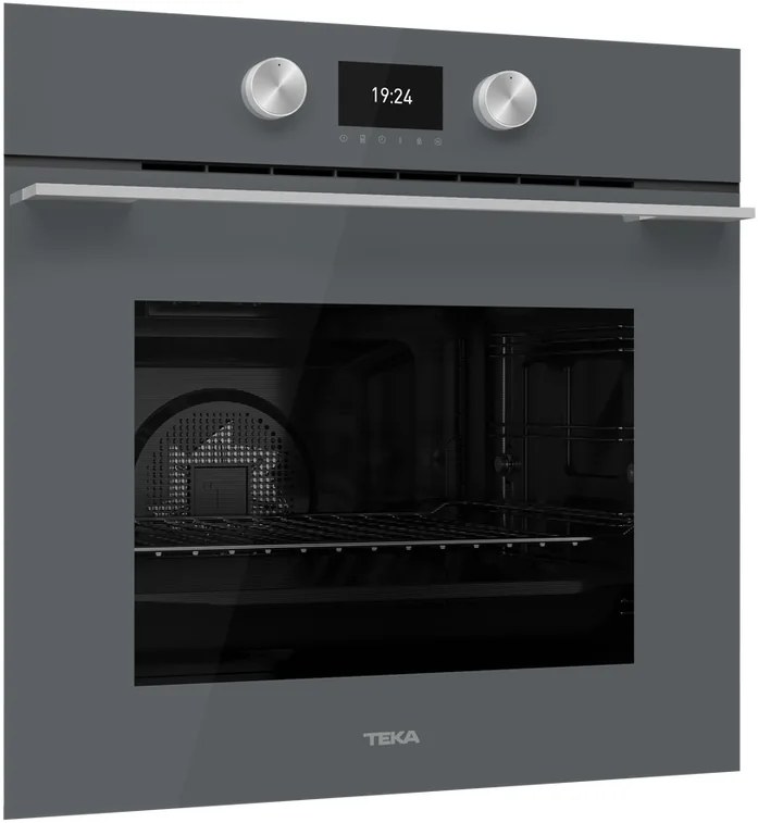 Teka HLB 8600 ST Urban Colors Multifunctional Built-in Oven, Stone Grey Glass, 70L Capacity, A+ Energy Class, 12 Cooking Functions, Hydroclean PRO
