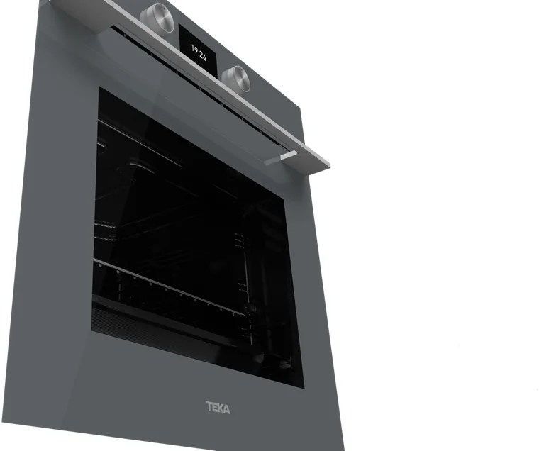 Teka HLB 8600 ST Urban Colors Multifunctional Built-in Oven, Stone Grey Glass, 70L Capacity, A+ Energy Class, 12 Cooking Functions, Hydroclean PRO