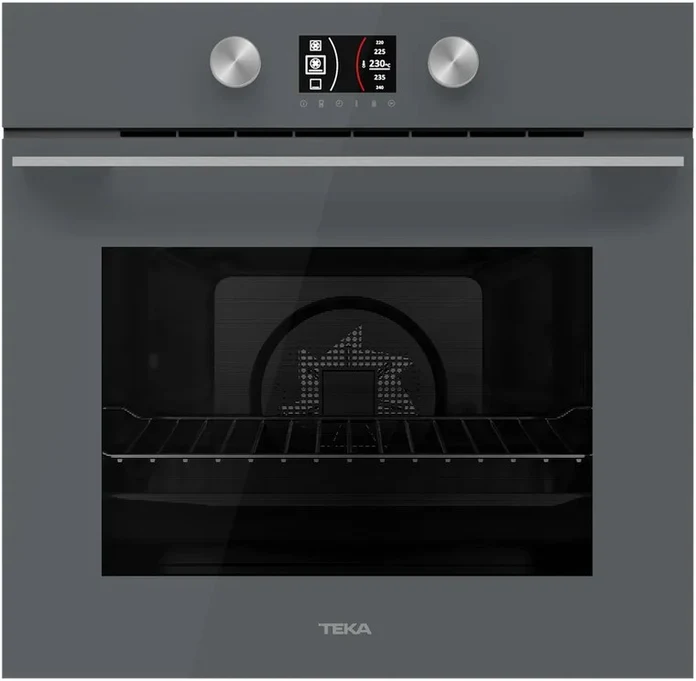 Teka HLB 8600 ST Urban Colors Multifunctional Built-in Oven, Stone Grey Glass, 70L Capacity, A+ Energy Class, 12 Cooking Functions, Hydroclean PRO