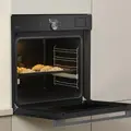 Встраиваемый электрический духовой шкаф Gorenje BSA6138B, 77 л, класс A+, пиролитическая очистка, SteamAssist Pro, ConnectLife, черный, набор из 4 предметов