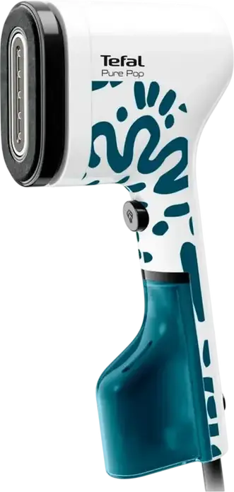 Tefal Pure Pop DT2040E1 Steamer Vertical de Mana, 1300W, Flux Abur 20g/min, Incalzire in 15s, Set de 4 piese cu 2 Rezervoare de Apa si Geanta Calatorie