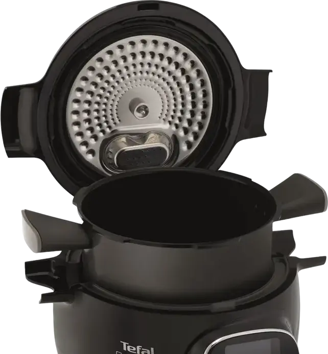 Tefal Cook4Me+ Connect CY855830 Intelligent Multicooker and Pressure Cooker, 6L Ceramic Bowl, 1600W, 50 Auto Programs, Bluetooth Smartphone Control, Black