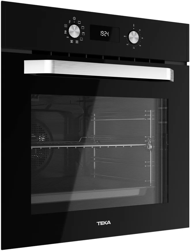 Teka HCB 6535 BK Multifunctional Built-in Oven, 70L Capacity, 8 Cooking Functions, HydroClean Self-Cleaning, Touch Control, A+ Energy Class, Black