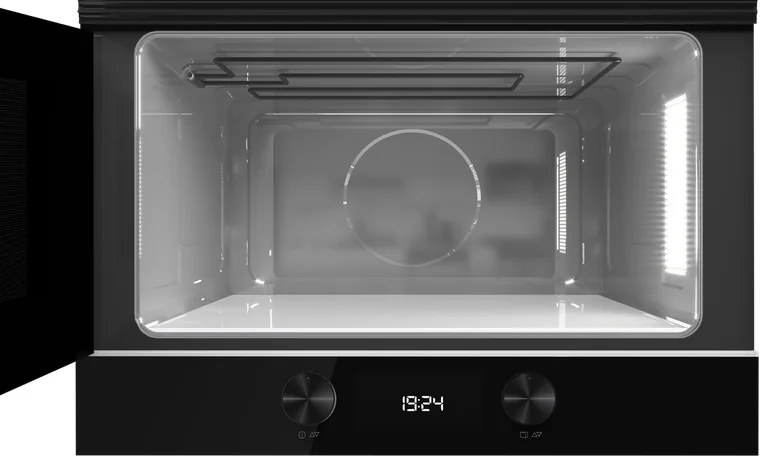 Cuptor cu microunde incorporabil Teka ML 8220 BIS L FBK FullBlack cu Grill, Capacitate 22L, Putere 850W, Grill Pliabil 1200W, Interior din Inox