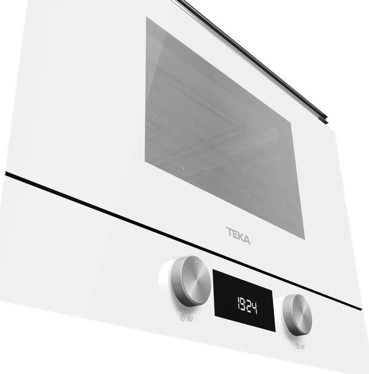 Teka ML 8220 BIS L Built-in Microwave Oven with Grill, 22L Capacity, Ceramic Base, Stainless Steel Interior, White, Urban Colours Collection