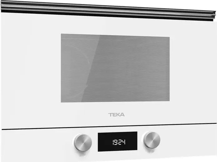 Teka ML 8220 BIS L Built-in Microwave Oven with Grill, 22L Capacity, Ceramic Base, Stainless Steel Interior, White, Urban Colours Collection