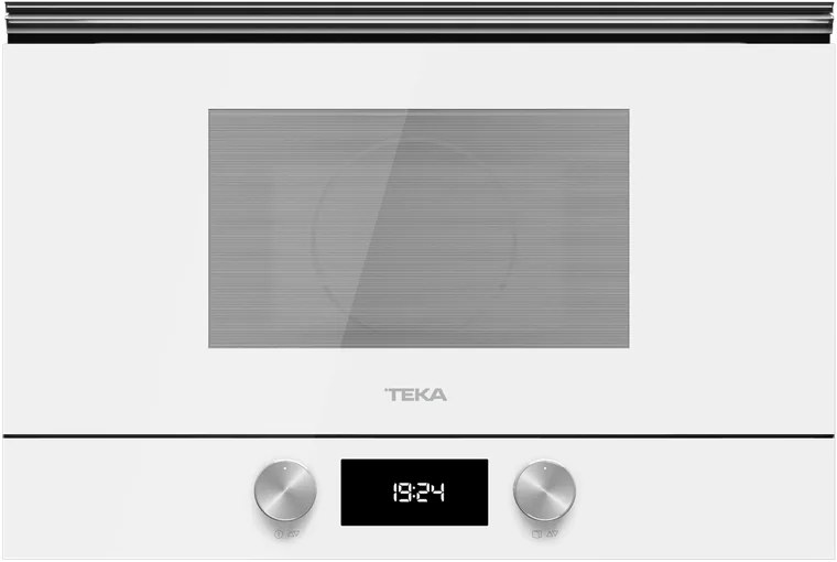 Teka ML 8220 BIS L Built-in Microwave Oven with Grill, 22L Capacity, Ceramic Base, Stainless Steel Interior, White, Urban Colours Collection