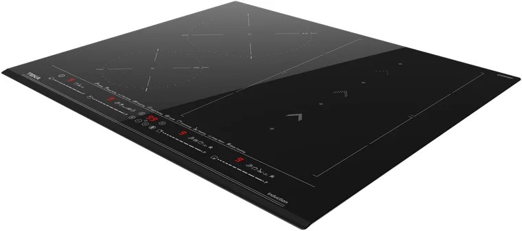 Teka IZS 66800 MST Induction Cooktop, 60cm, 4 Cooking Zones with FLEX DirectSense, Touch Control Multislider, 7200W, Bevelled Glass