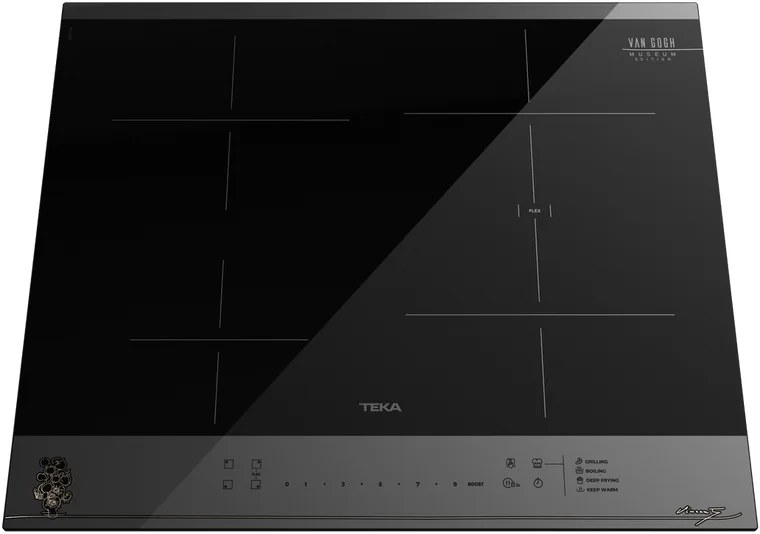 Teka IBF 64 Van Gogh Electric Induction Cooktop, 60cm, 4 Cooking Zones, Slider Touch Control, 7200W, Van Gogh Museum Special Edition