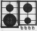 Teka GZC 64321 WH Urban Colors Gas on Glass Hob, 4 Burners, ExactFlame 9 Power Levels, Cast Iron Grates, White, 60x51 cm