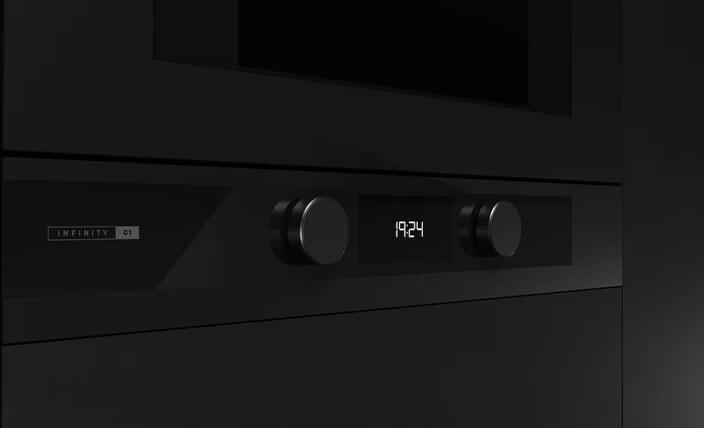 Cuptor cu microunde incorporabil cu grill Teka ML 82-G1 BIS L Infinity G1, 22L, Negru Mat cu Detalii Cupru, Baza Ceramică, Control Touch, 850W/1200W